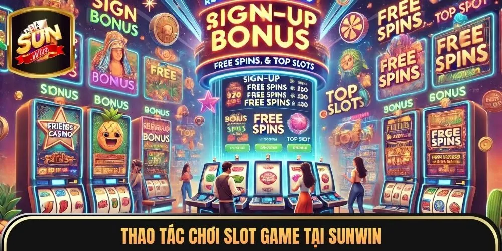 Slot Sunwin 5 Thao tác chơi slot game tại sunwin