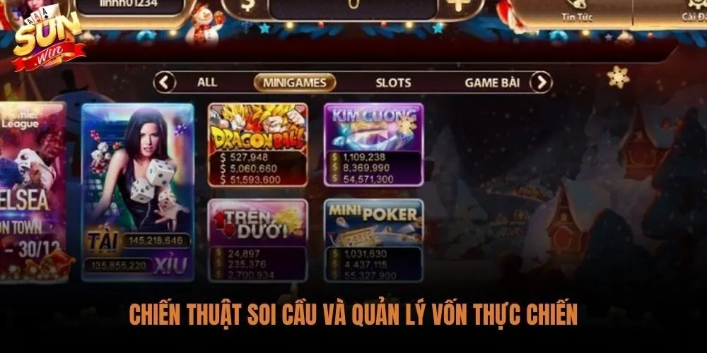 Cách Chơi Tài Xỉu Sunwin Luôn Thắng: Chiến Thuật Từ Cao Thủ 3 Soi cầu kết hợp phân bổ vốn cách chơi tài xỉu Sunwin luôn thắng dài hạn